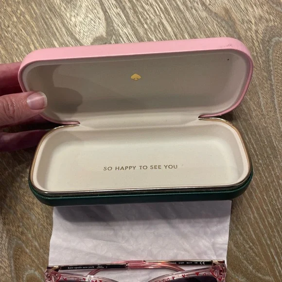 Kate Spade Red Heart Pattern Sunglasses